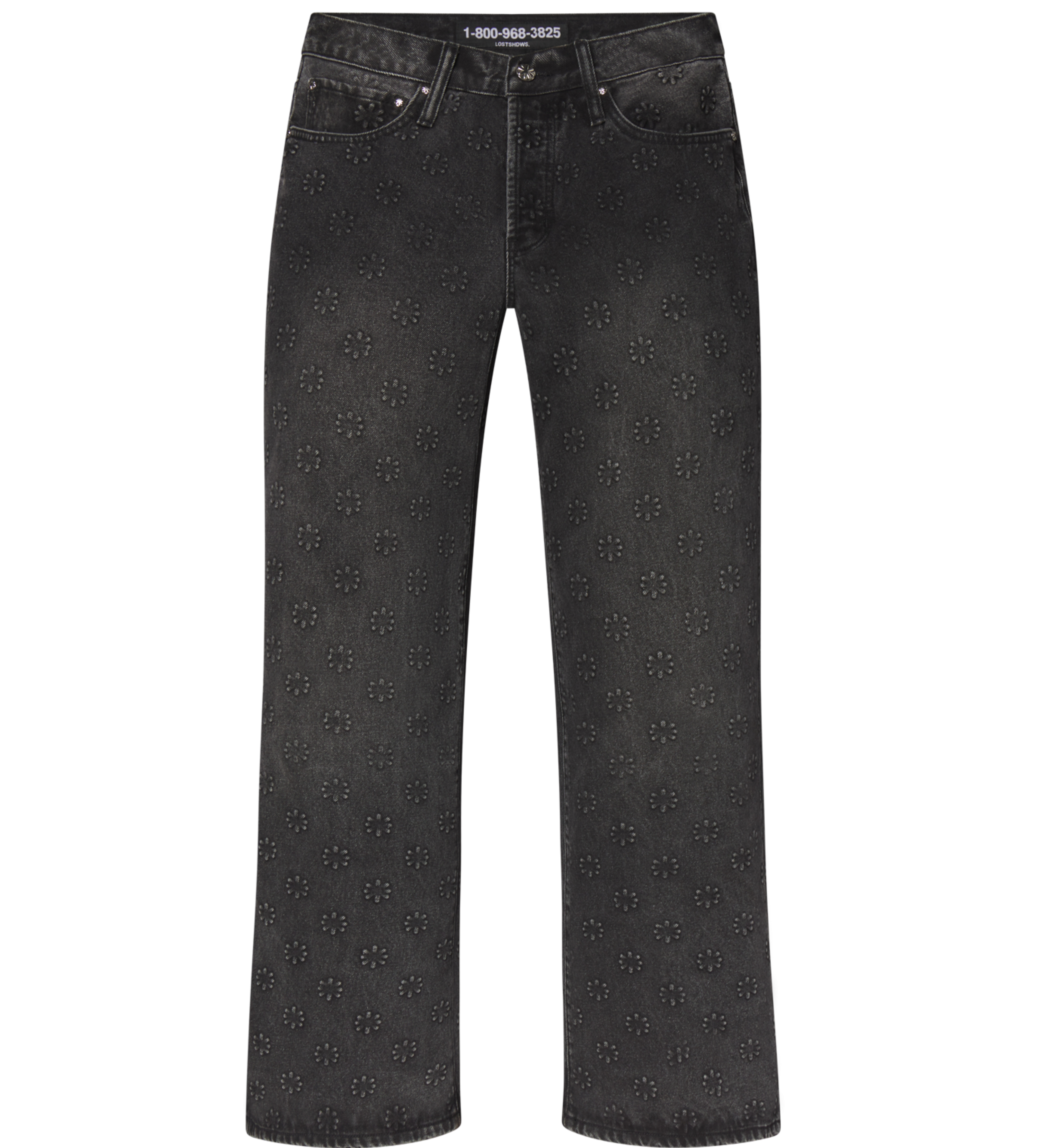 EMBOSSED DENIM (WASHED BLACK)