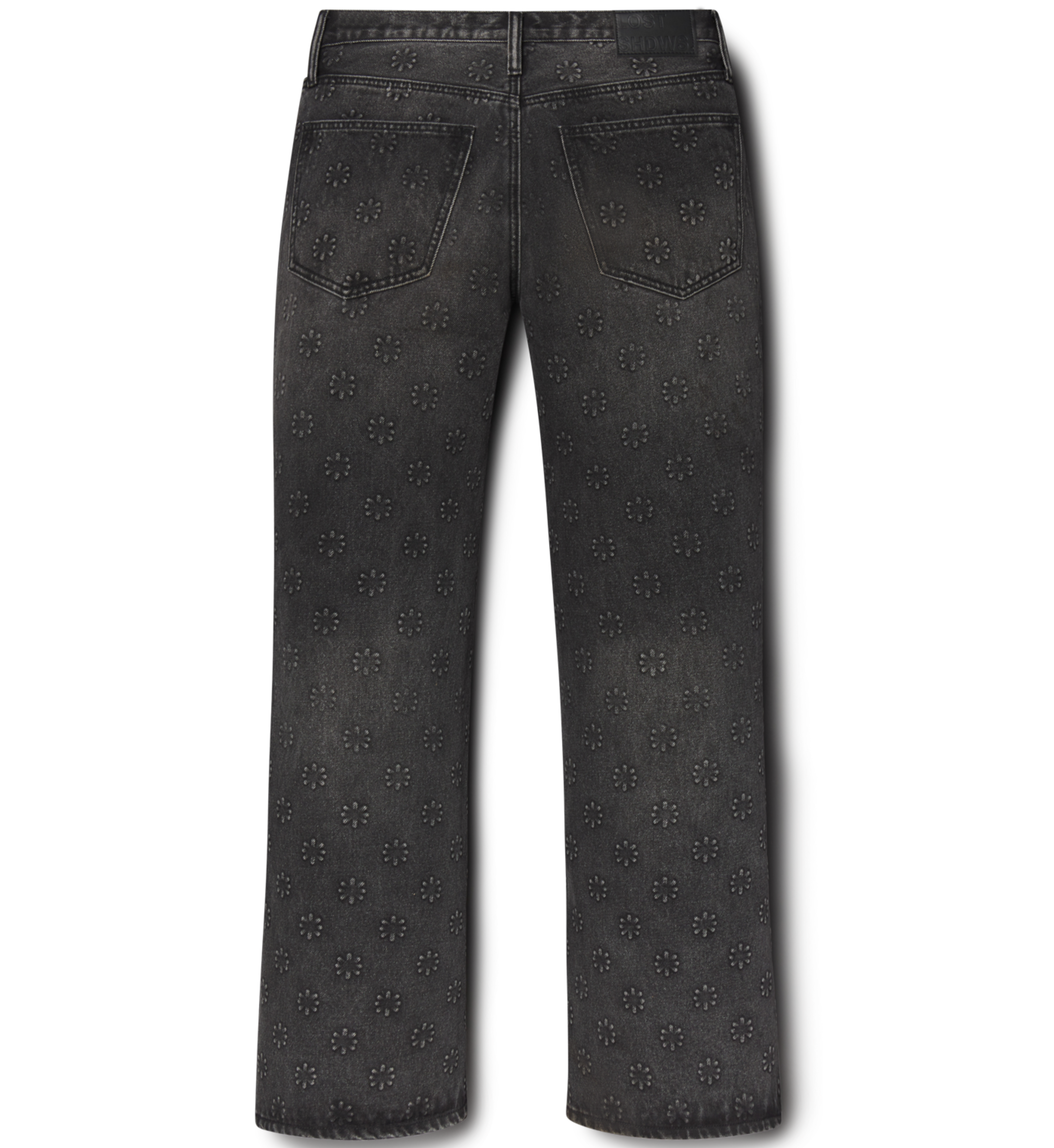 EMBOSSED DENIM (WASHED BLACK)