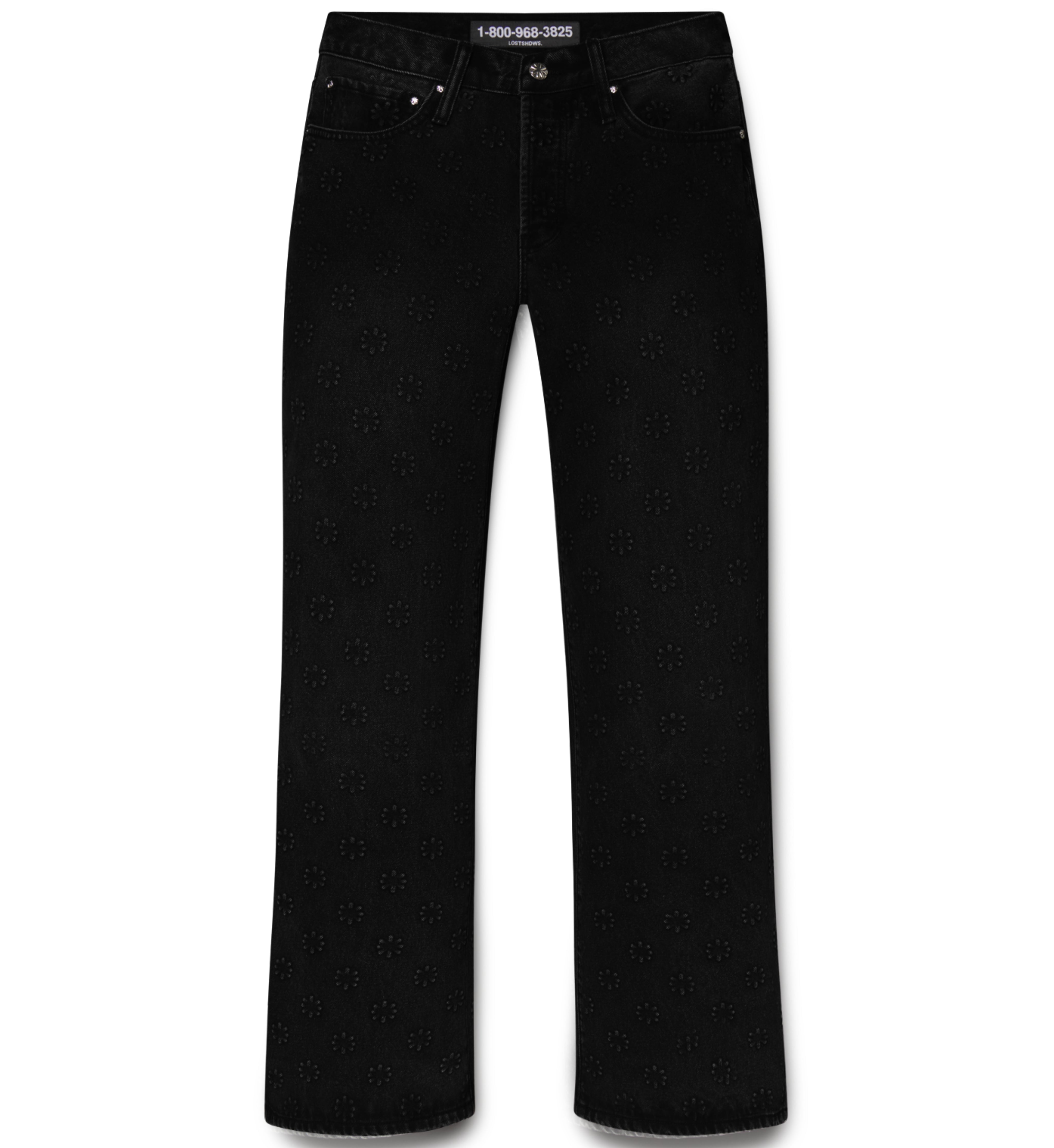 EMBOSSED DENIM (JET BLACK)