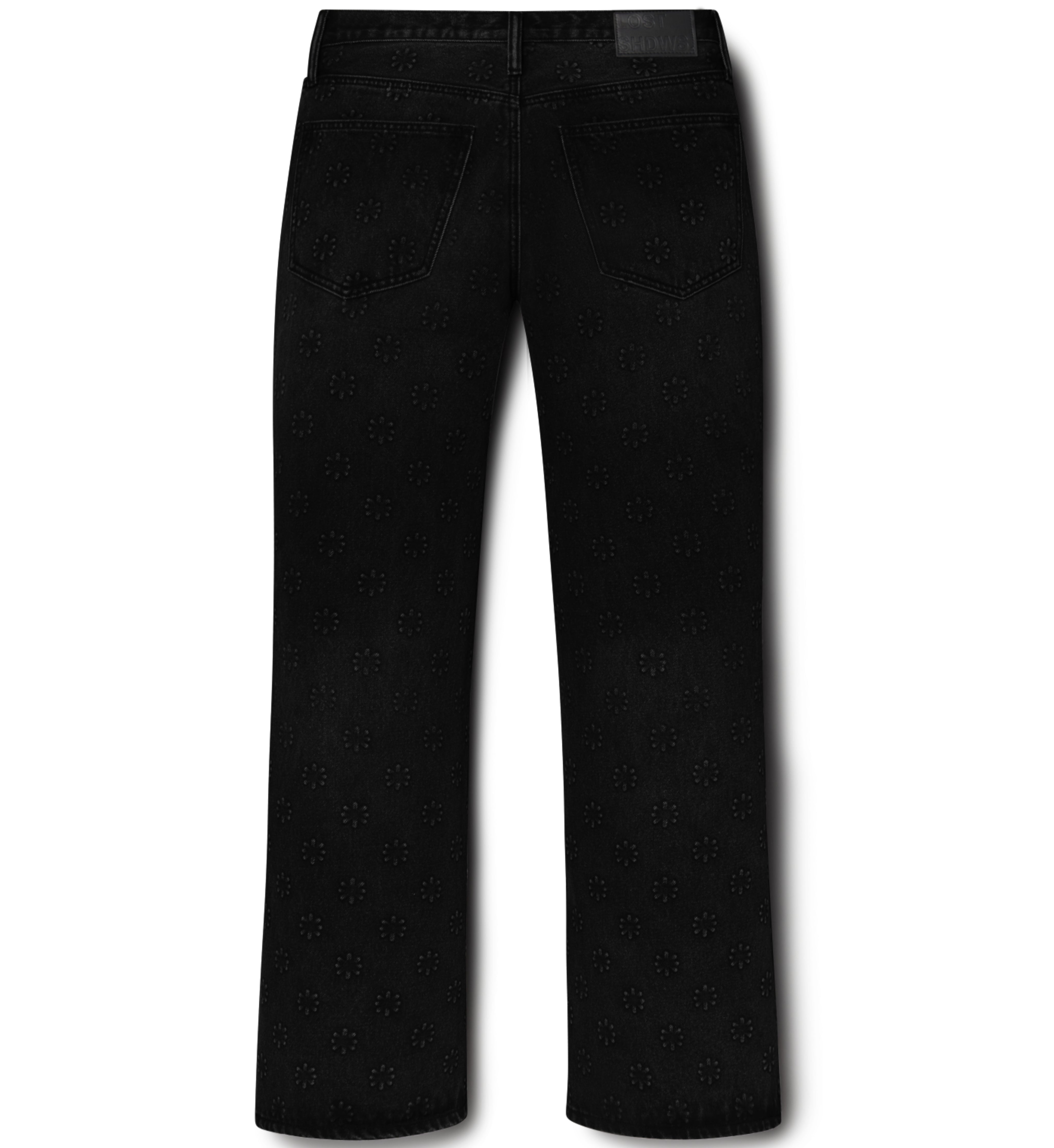 EMBOSSED DENIM (JET BLACK)