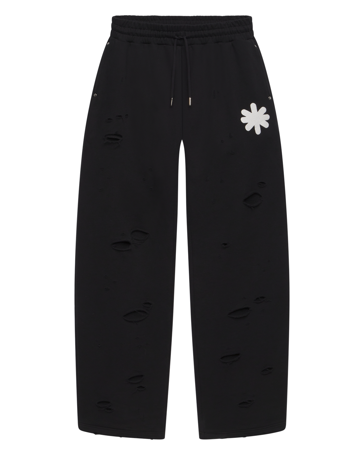 DSTRY DBL LAYER LOGO SWEATPANT (BLACK)