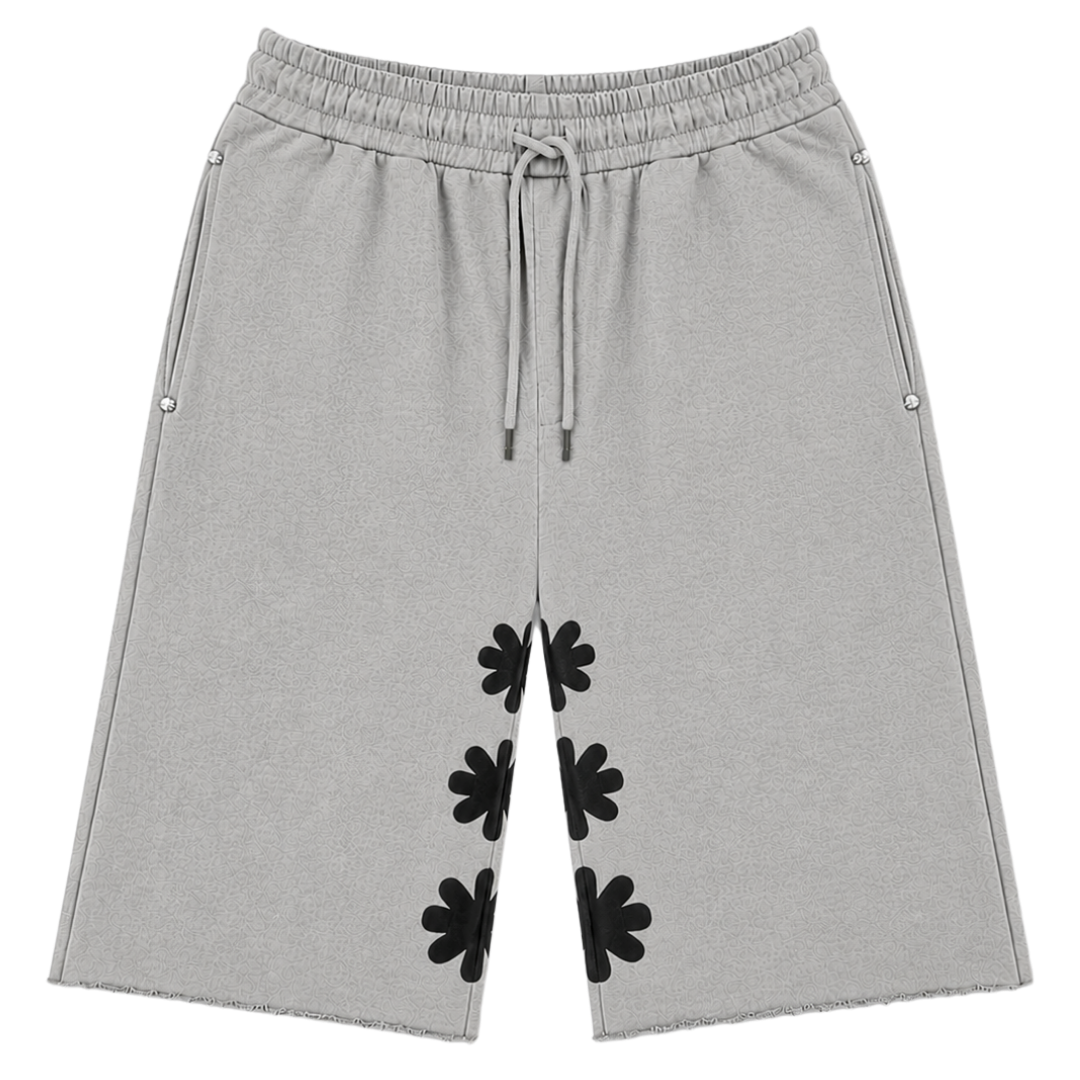 OG SUN LOGO SWEAT SHORT (GREY/BLACK)
