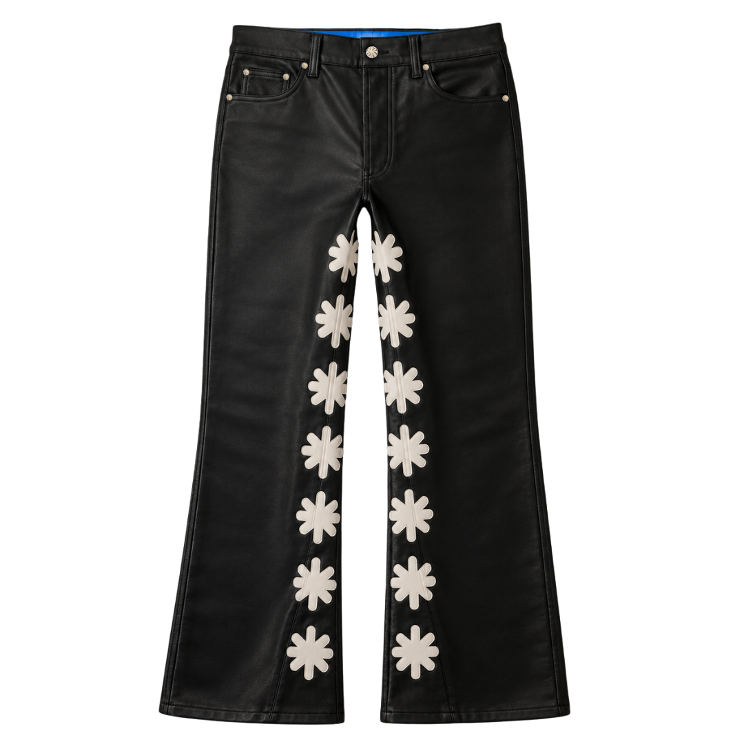OG SUN LOGO WAXED PANT V2 (BLACK/BONE)