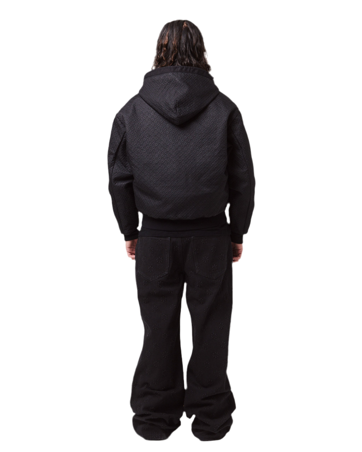 EMBOSSED DENIM (JET BLACK)
