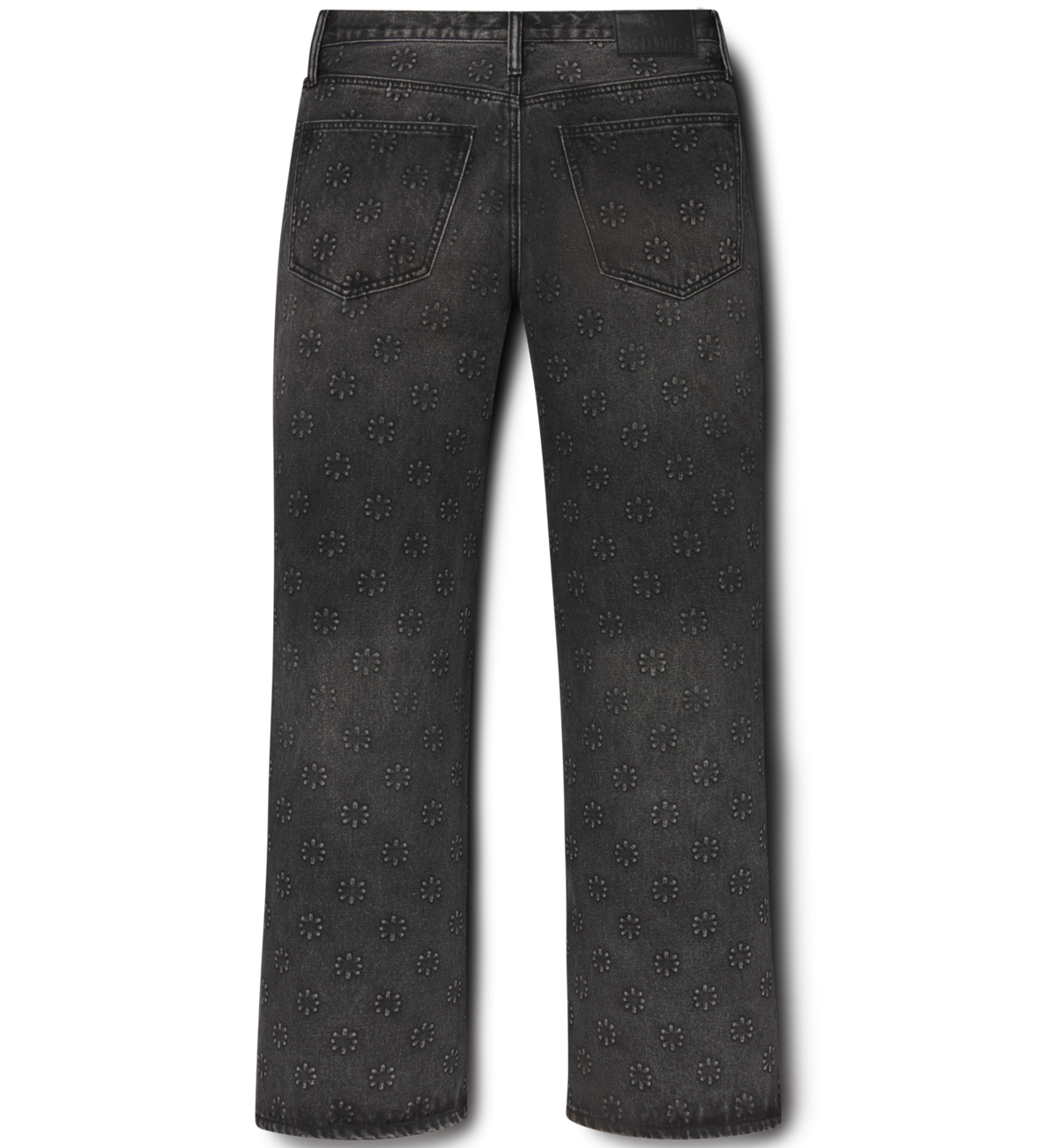 EMBOSSED DENIM (WASHED BLACK)