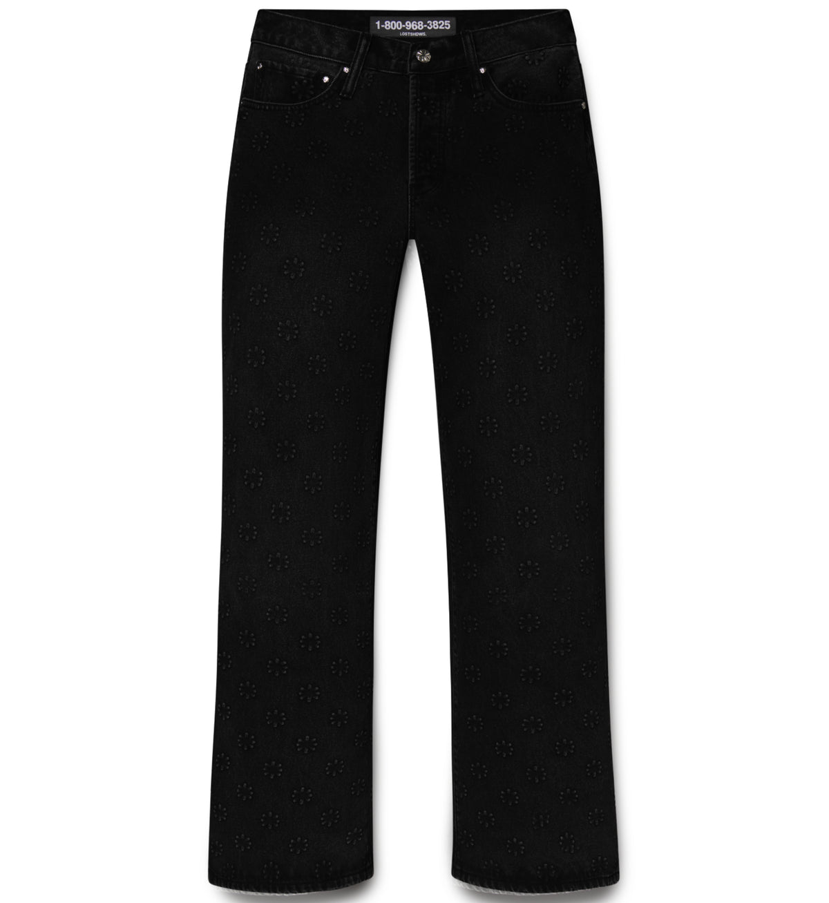 EMBOSSED DENIM (JET BLACK)
