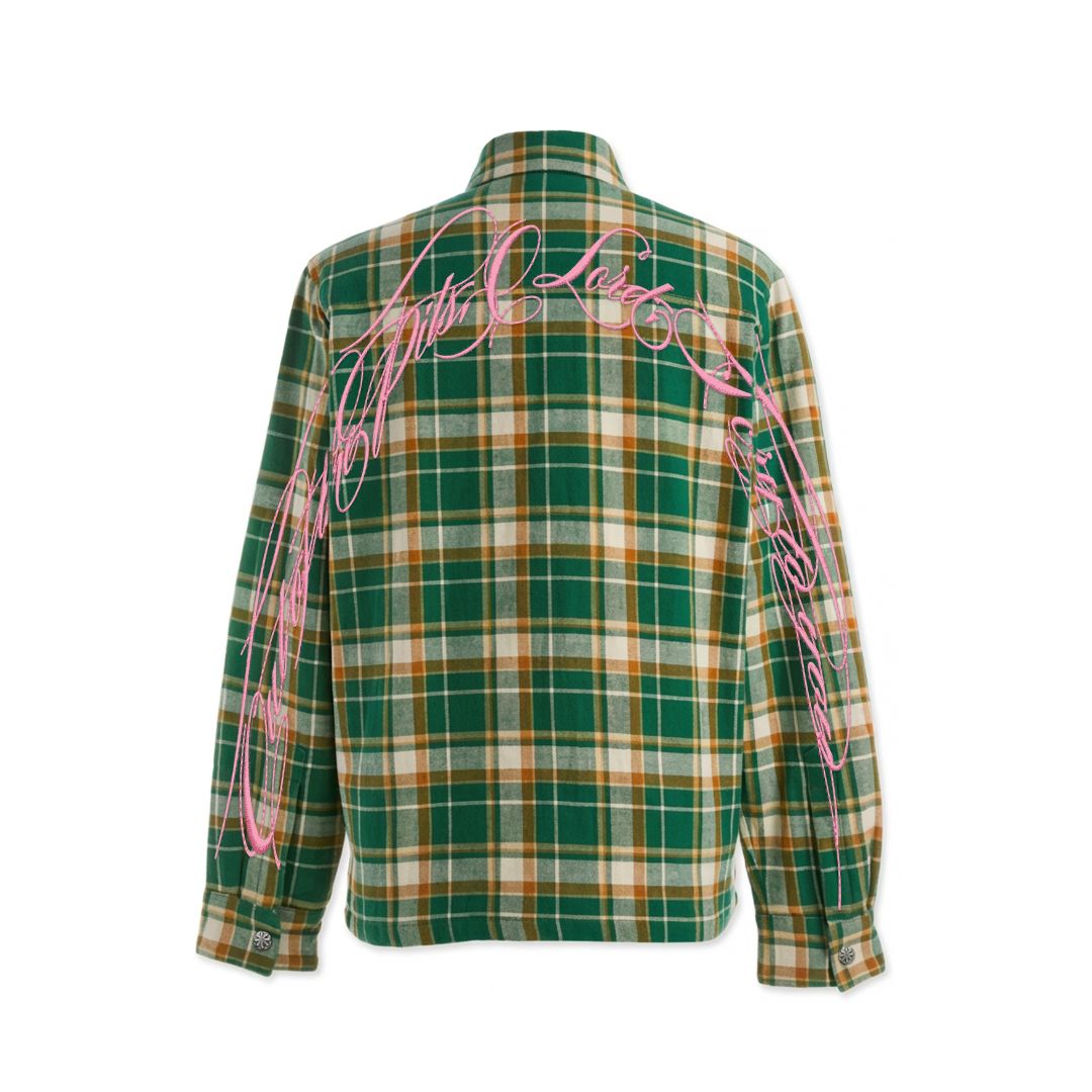 O'LORD FLANNEL (GREEN/PINK)