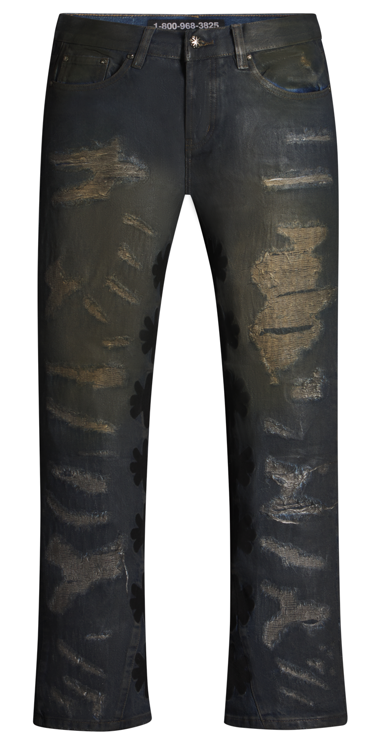 DSTRY Waxed Denim Pant (MUD)