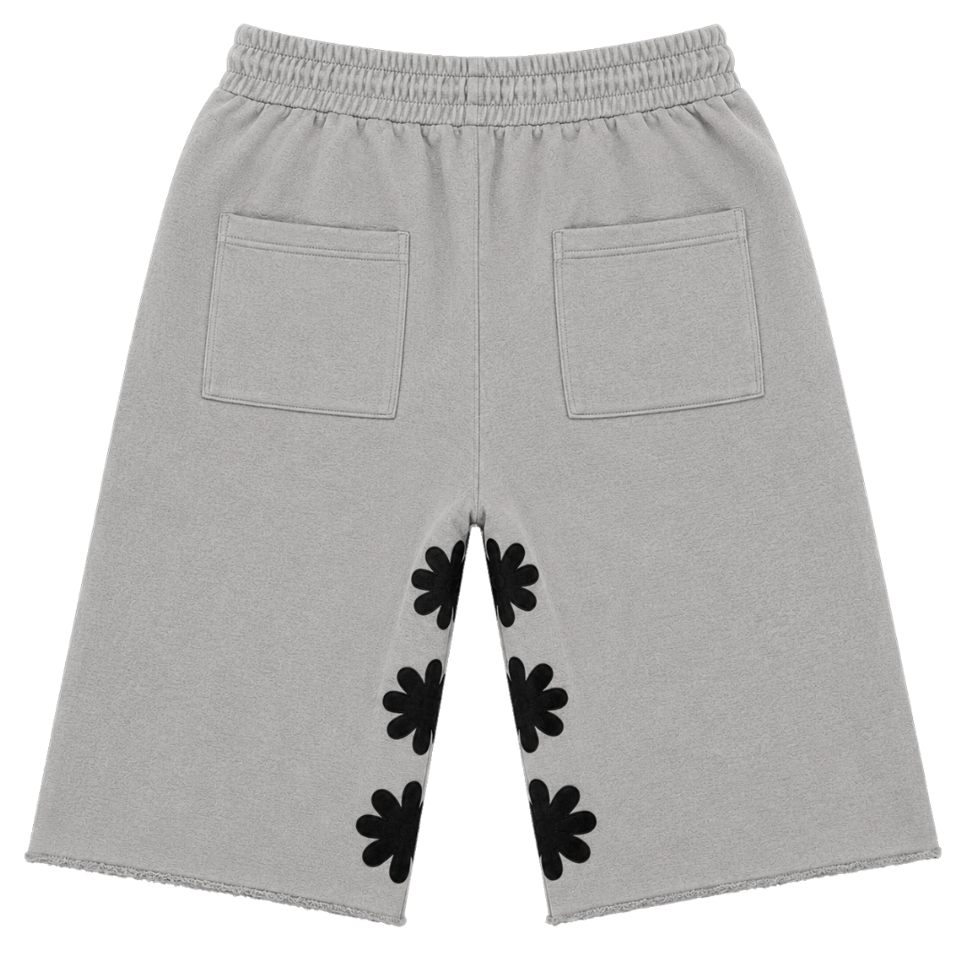 OG SUN LOGO SWEAT SHORT (GREY/BLACK)